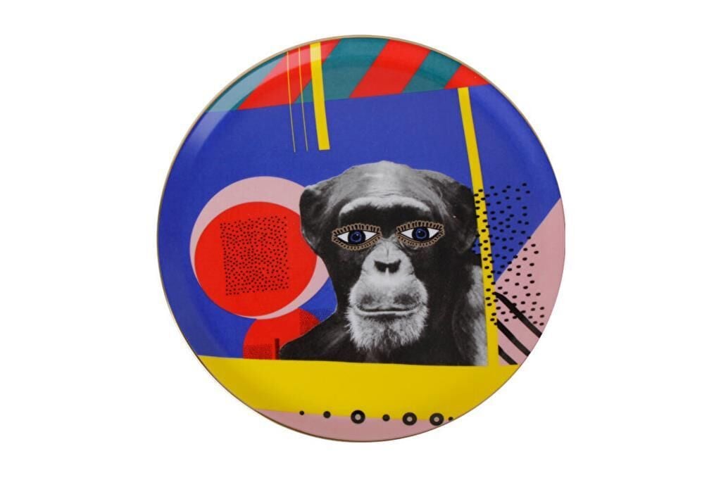 Porland Wild Life Monkey Düz Tabak 28cm 04ALM005128