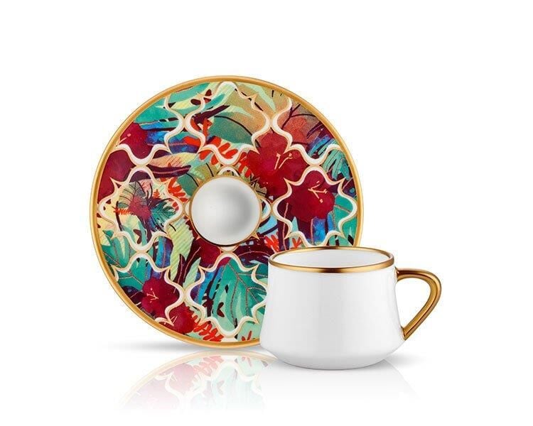 Koleksiyon Sufi Türk Kahve Seti Amazon Tropik