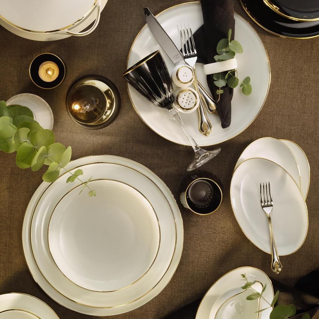 Koleksiyon Evaliza Shiny Alto Gold 60   Parça Yemek Takımı