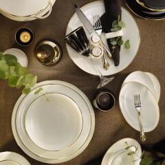 Koleksiyon Evaliza Shiny Alto Gold 60   Parça Yemek Takımı