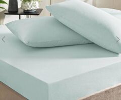 Taç Ranforce Lastikli Çift Kişilik Çarşaf Set Mavi