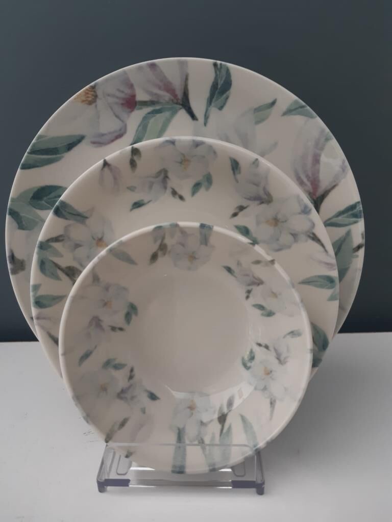 Kütahya Porselen Ent Otel Nanopearl 24 Parça 883519 Dekor Yemek Takımı