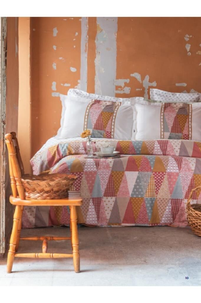 Apricitas Home Mariel Terra Çift Kişilik %100 Pamuklu Nevresim Takımı