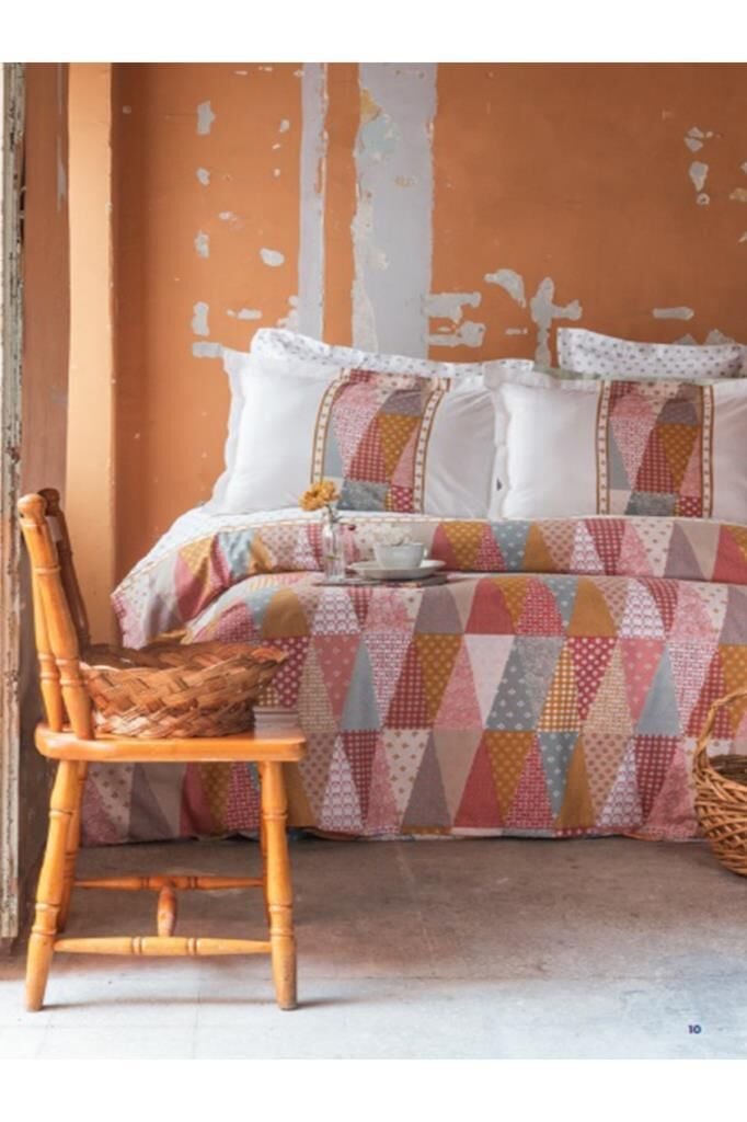 Apricitas Home Mariel Terra Çift Kişilik %100 Pamuklu Nevresim Takımı