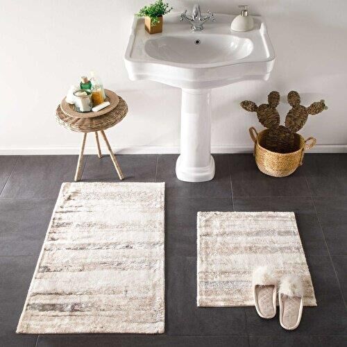 Taç Classy pamuklu paspas 2li bej 71318106