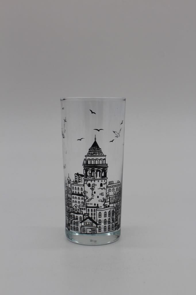 DECORIUM Rakı Bardağı 4 Parça İstanbul Galata 205 Ml