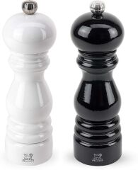Galeri Kristal Peugeot Paris Karabiber/Tuz Değirmen Set Siyah-Beyaz 18Cm