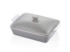 ROSSALLINI LIFE DİKDÖRTGEN KAPAKLI GRİ FIRIN KABI 33X23X7 CM