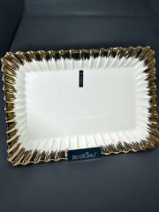 ROYKING LINE GOLD DİKDÖRGEN SUNUM TABAK 36*25