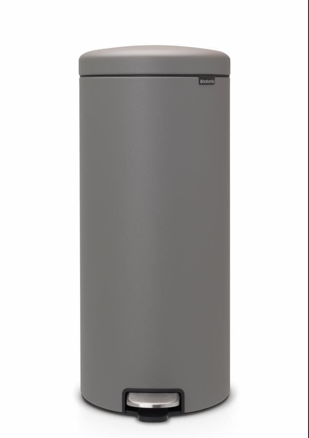 BRABANTİA NEWICON MINERAL CONCRETE GREY PEDALLI ÇÖP KUTUSU 30L