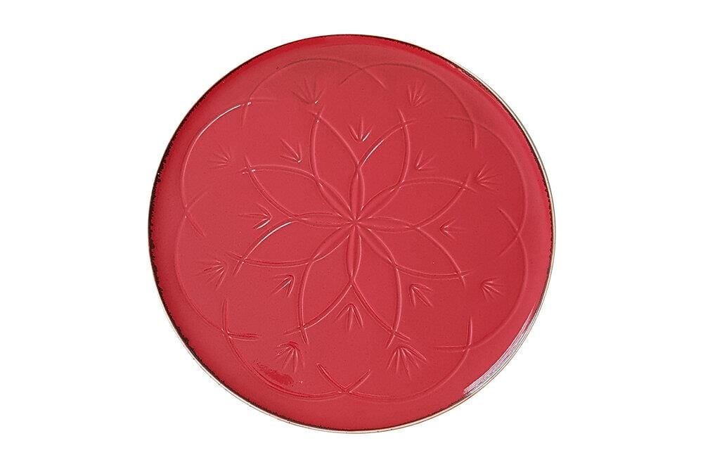 Porland Christina Kırmızı Düz Tabak 32cm 04ALM003559