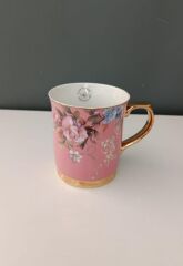 ROYKING KUPA BARDAK PEMBE ÇİÇEKLİ 400 ML