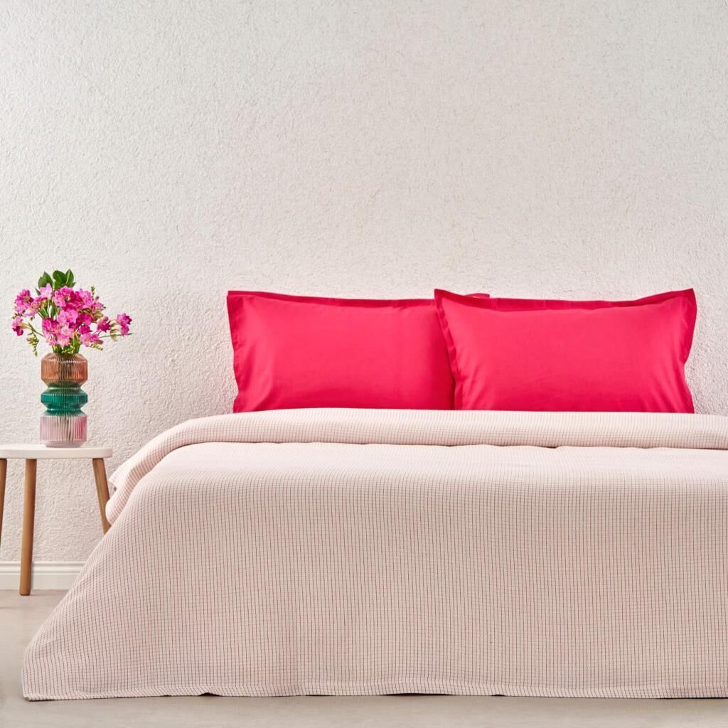 Taç Plain BMR Çift Kişilik Private Set Fuşya