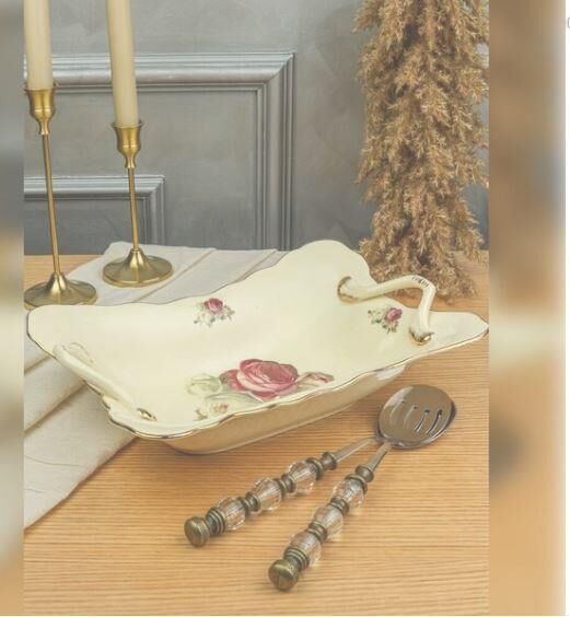 ROYKING ROSE DİKDÖRGEN KULPLU ŞEKERLİK 35 CM