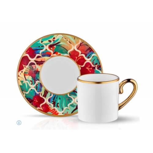 Koleksiyon Eva Türk Kahve Seti 6 lı Amazon Tropıc