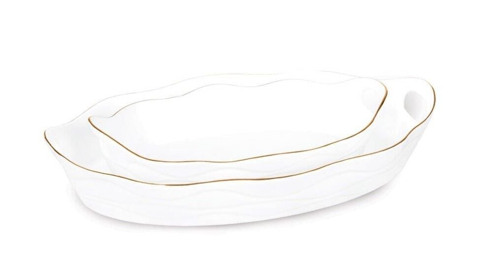 ROY KİNG Sezar Oval Sunum Tabağı Küçük Boy 30*18*7 cm