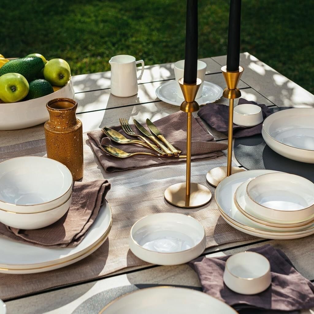 Koleksiyon Sufi 12 Kişilik Yemek Takımı 120 Parça Altın 31000032798