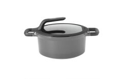 BERGHOFF GEM STAY COOL DERİN TENCERE GRİ 24 CM