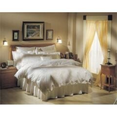 Taç Saten Çift Kişilik Jakaranda Nevresim Takımı Ekru