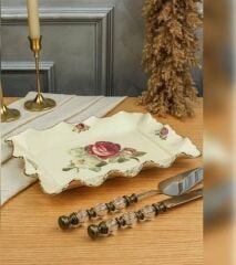 ROYKING ROSE DİKDÖRTGEN SUNUM TABAĞI 31 CM