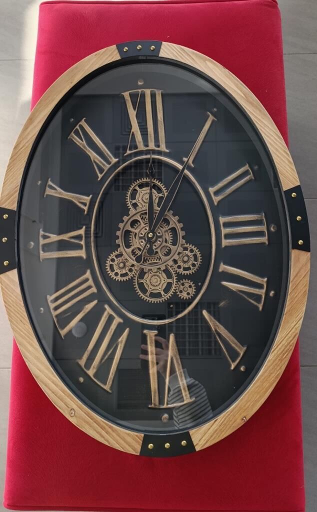 EVDEMA ÇARKLI DUVAR SAATİ 68*50*8 CM