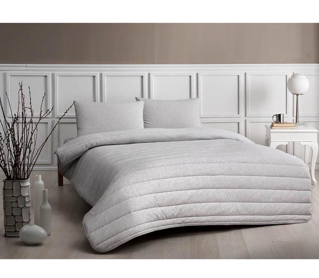 Taç Natura Çift Kişilik Yorgan Seti Gri