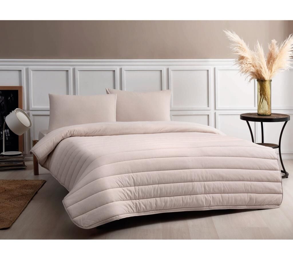 Taç Natura Tek Kişilik Yorgan Seti Cappuccino