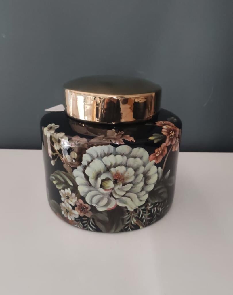 LAMEDOR FLOWER GARDEN KAPAKLI SİLİNDİR KÜÇÜK KÜP 20X20X17 CM