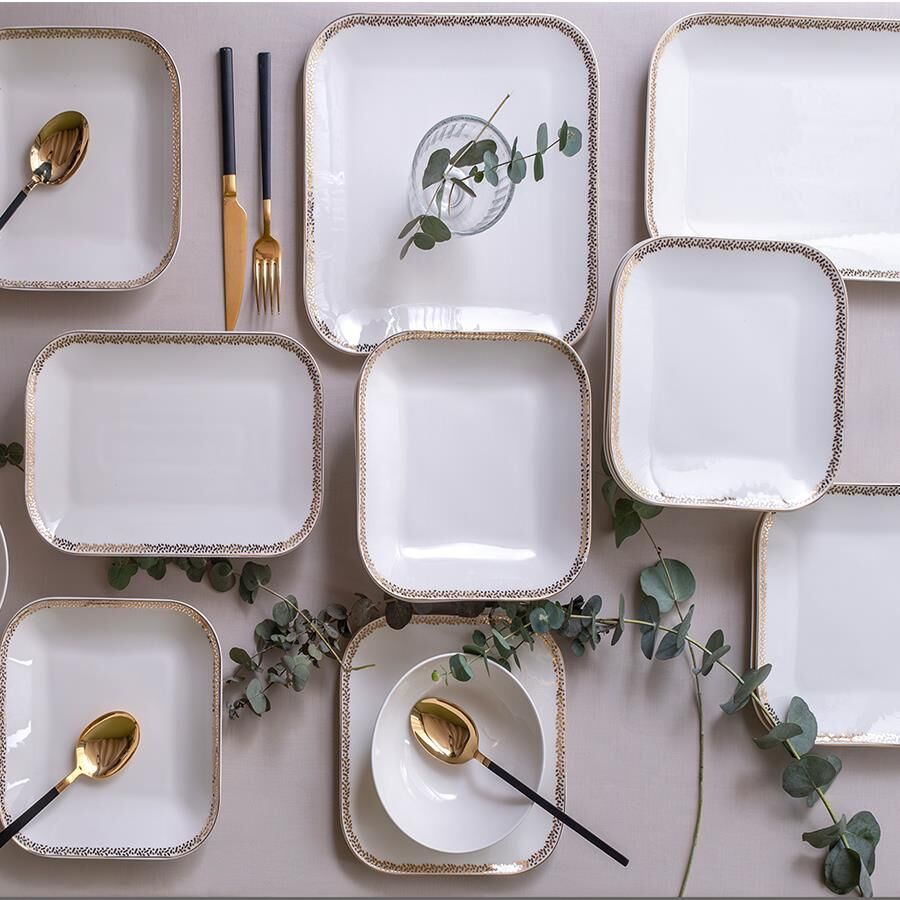 KÜTAHYA PORSELEN BONE MİNAS 51 PARÇA YEMEK TAKIMI 12629