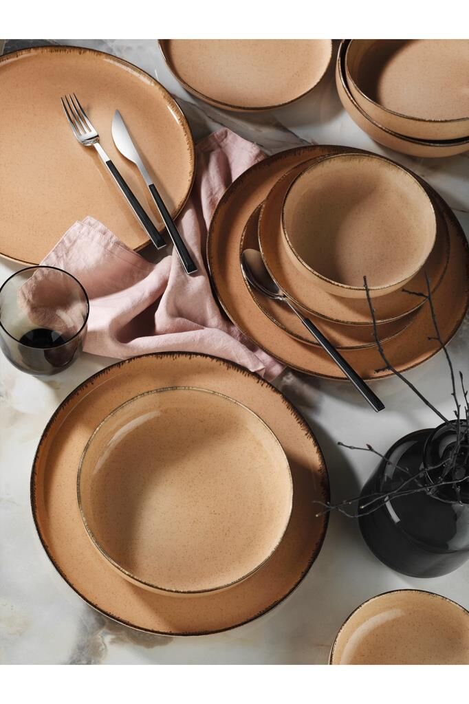 Kütahya Porselen Moderna 24 Parça Yemek Takımı Pearl Y.Ağzı P04