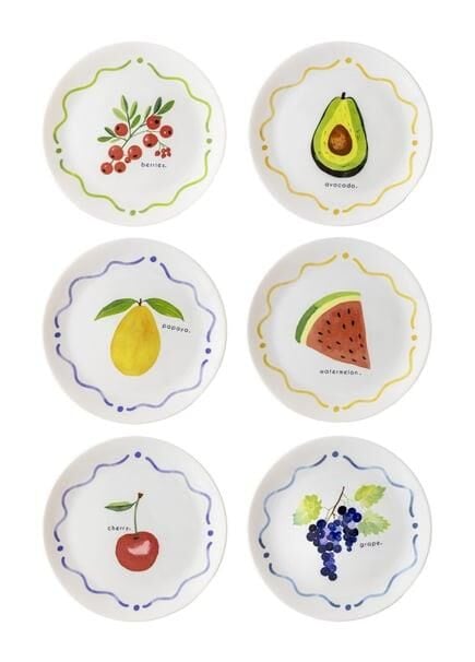 THE MİA Furutta Pasta Tabağı 6lı Set 19 cm
