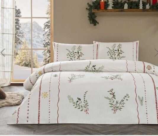 TAÇ GLOW RANFORCE MISTOVIA NEVRESİM TAKIMI BEYAZ ÇİFT KİŞİLİK