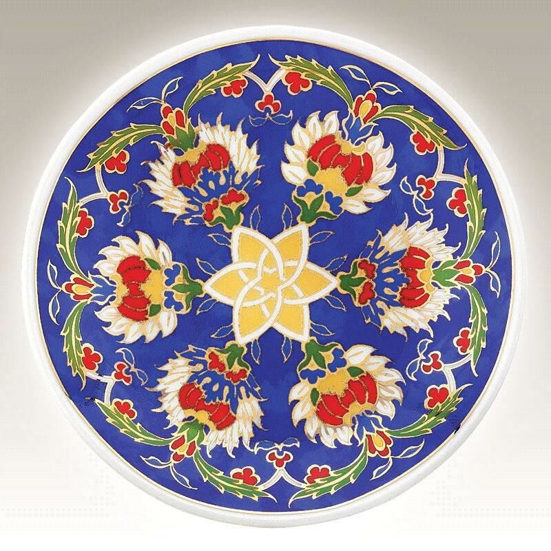 Kütahya Porselen 13 cm El Dekoru Tabak Dekor No 013883