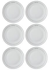 THE MİA Round Servis Tabağı 6 Kişilik