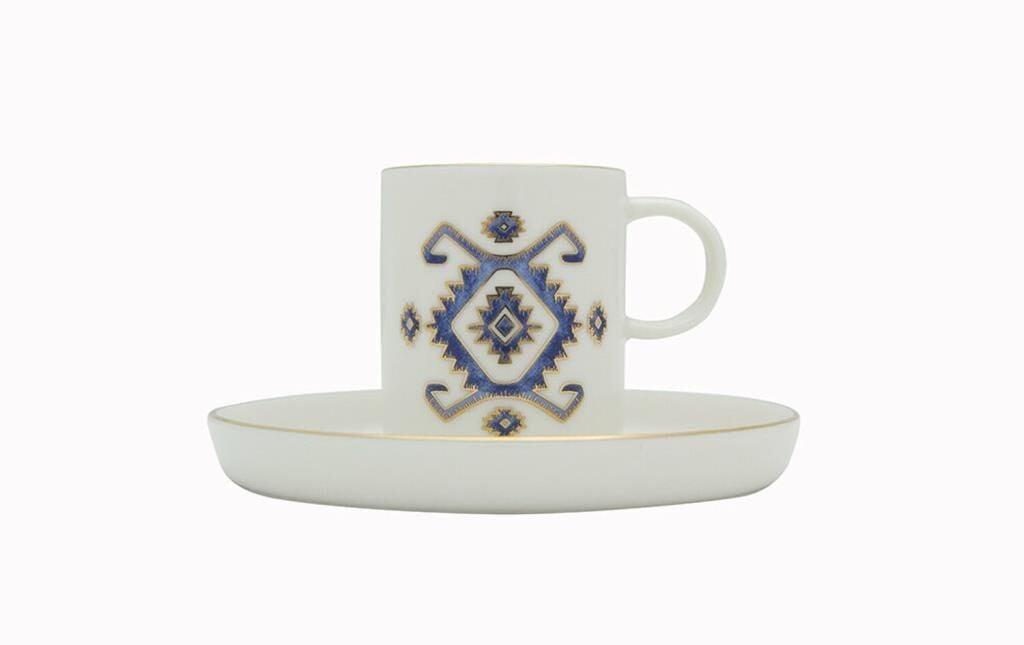 Porland Arabesque Desen5 Tabaklı Kahve Fincanı 80cc 04ALM006043