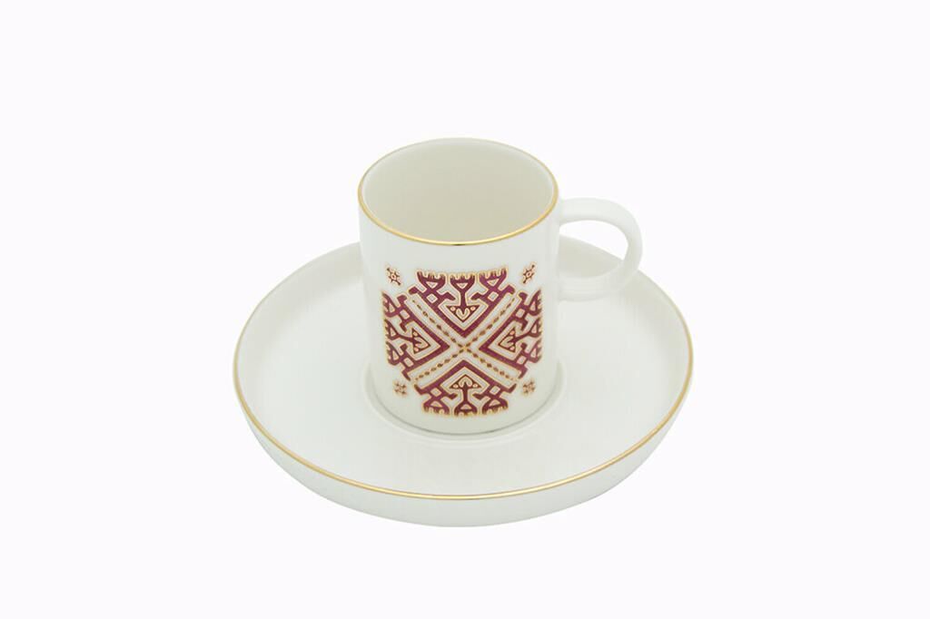 Porland Arabesque Desen6 Tabaklı Kahve Fincanı 80cc 04ALM006044