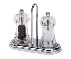 Galeri Kristal Peugeot Standlı Brasserie Karabiber Ve Tuz Değirmen Seti 11 Cm