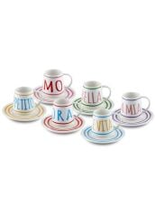 THE MİA Ti Amo Türk Kahvesi Fincan Takımı 6 Kişilik