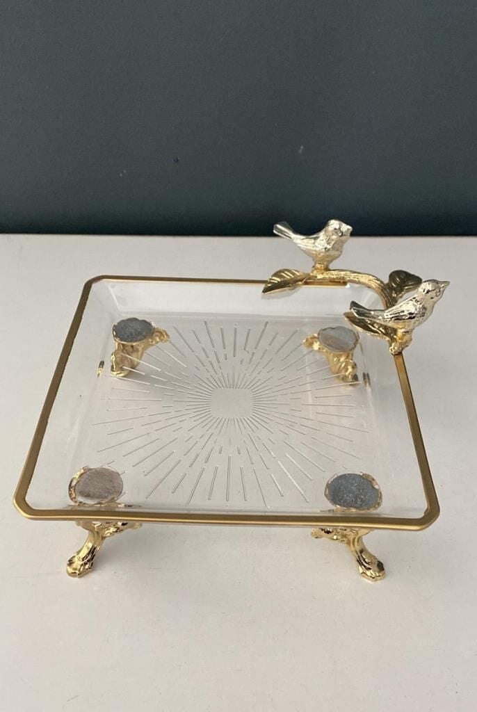 SELİM DEKOR KUŞLU KARE KÜÇÜK SUNUM