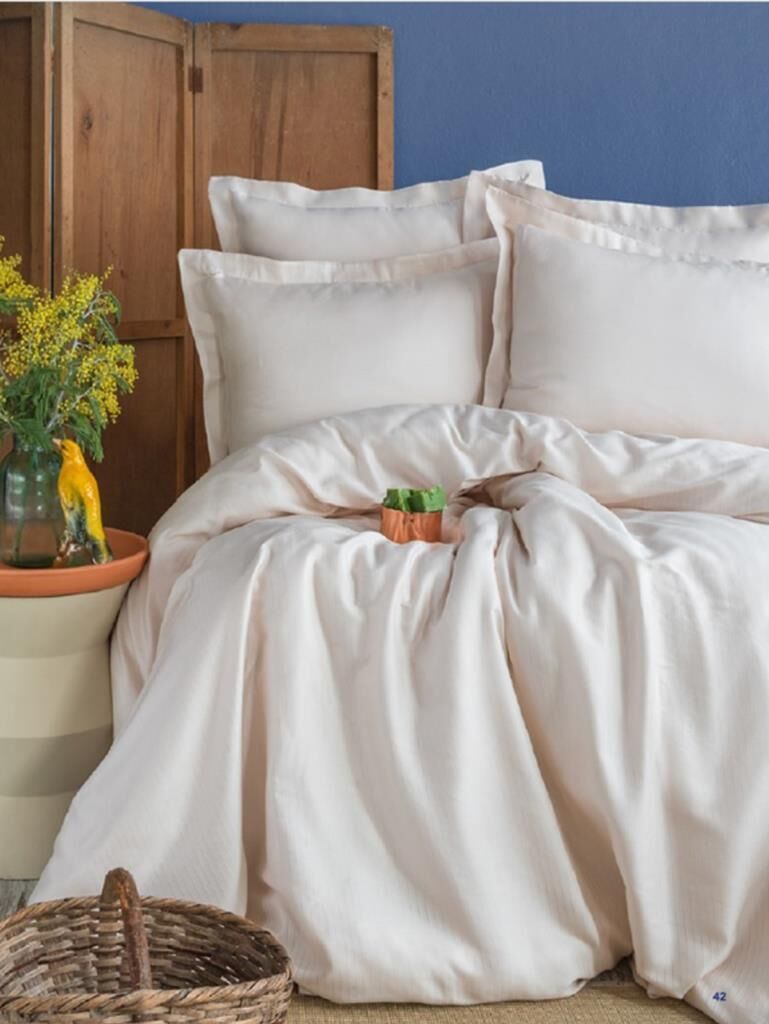 Apricitas Home Ellie Vanillia Çift Kişilik Bambu Nevresim Takımı AP53T20211153