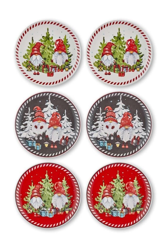 The Mia GNM0002 Gnomes Servis Tabağı 6 Lı Set - 26 cm