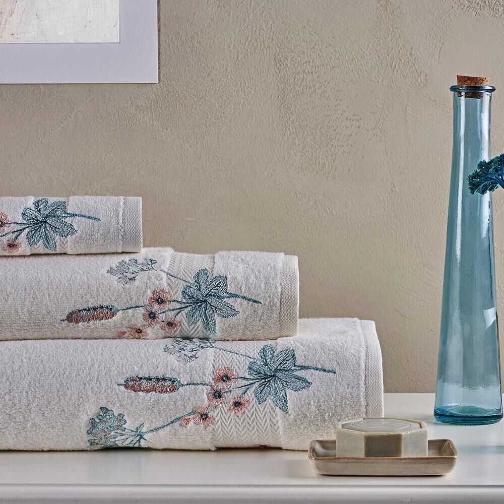 Evdema Petra 3' Lü Havlu Seti Kırık Beyaz MC062040