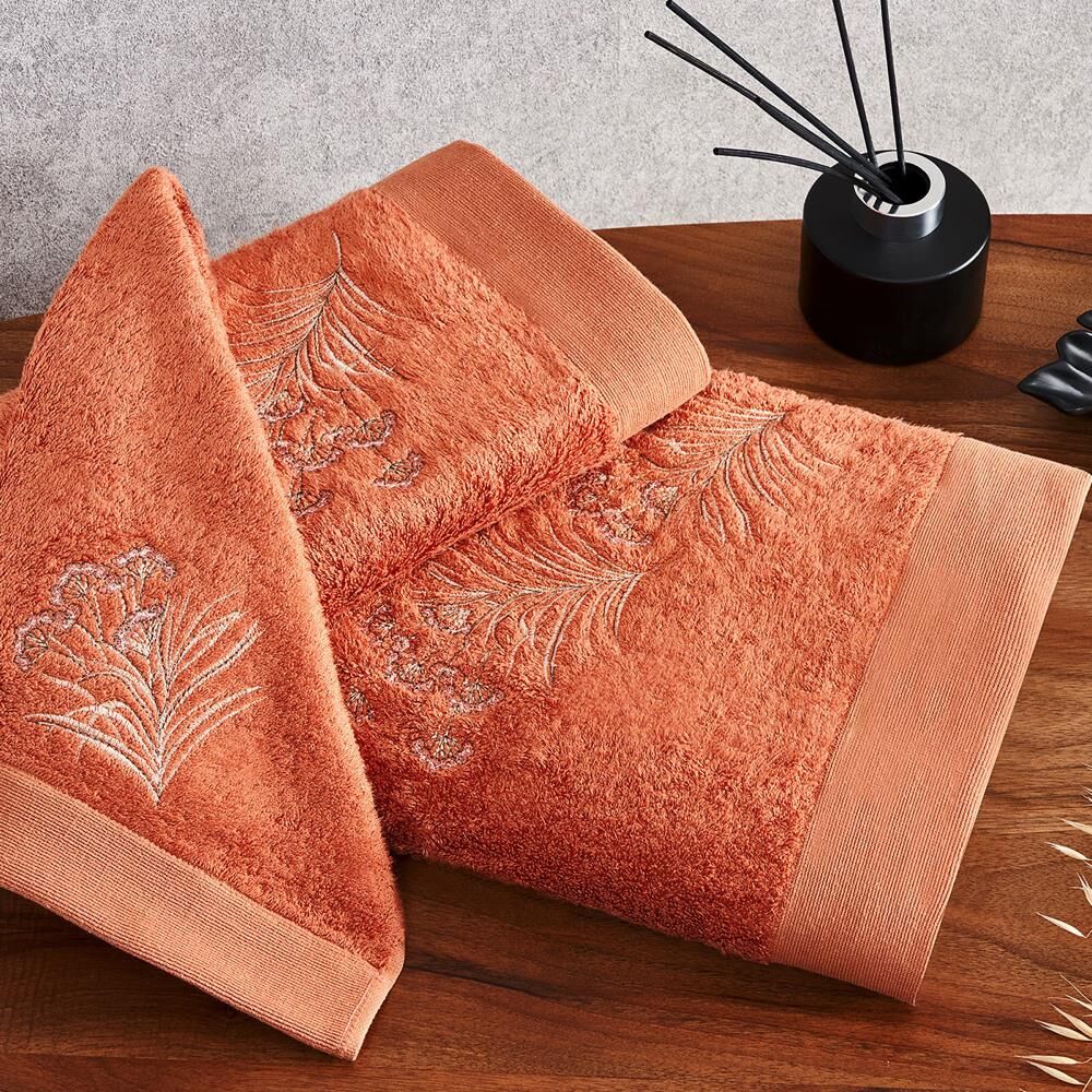 Evdema Natalıa 3' Lü Havlu Seti Kiremit MC062545