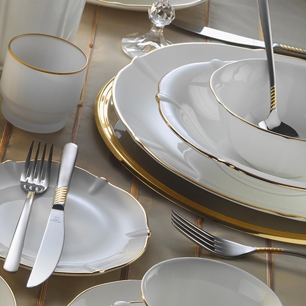 Evaliza Magnolia Gold Yemek Takımı 60 Parça