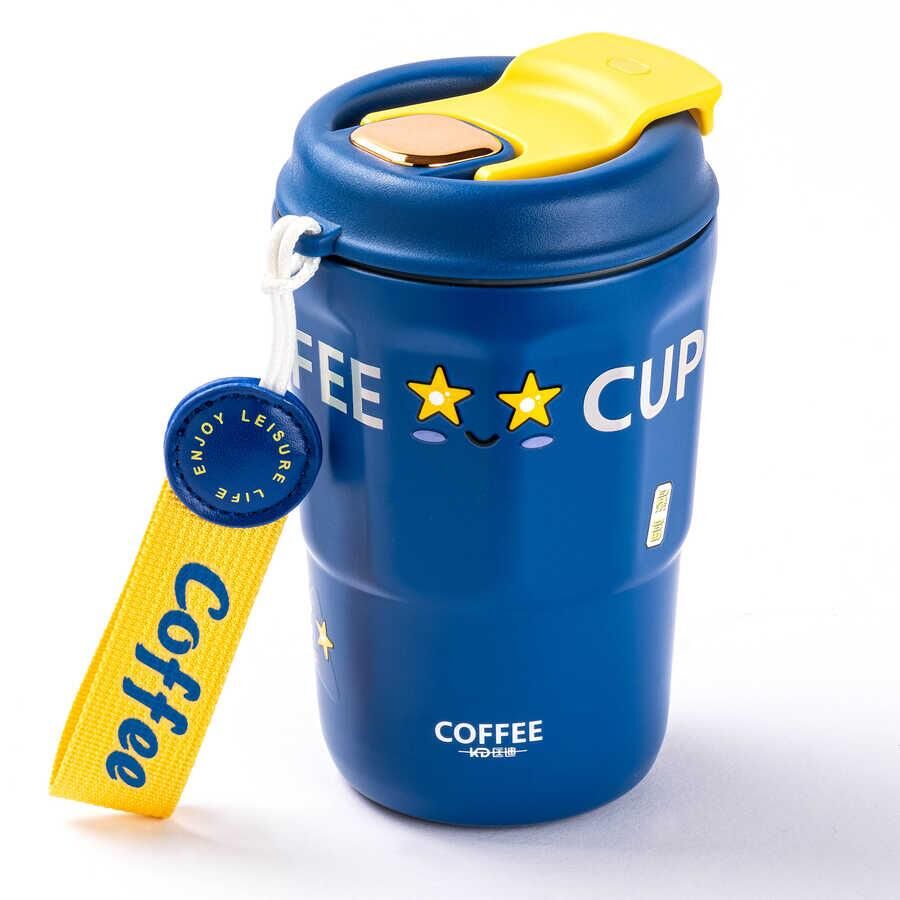 TANTİTONİ OKADİ PRATİK MAVİ PASLANMAZ ÇELİK TERMOS BARDAK 380 ML