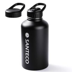 TANTİTONİ SİYAH ÇİFT KATMANLI PASL. ÇELİK TERMOS SU ŞİŞESİ 1.9L