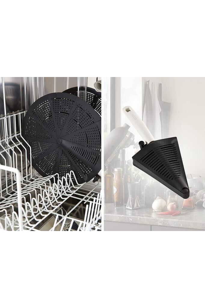 Galeri Kristal Leifheit Katlanır Yağ Sıçratmaz 30 Cm