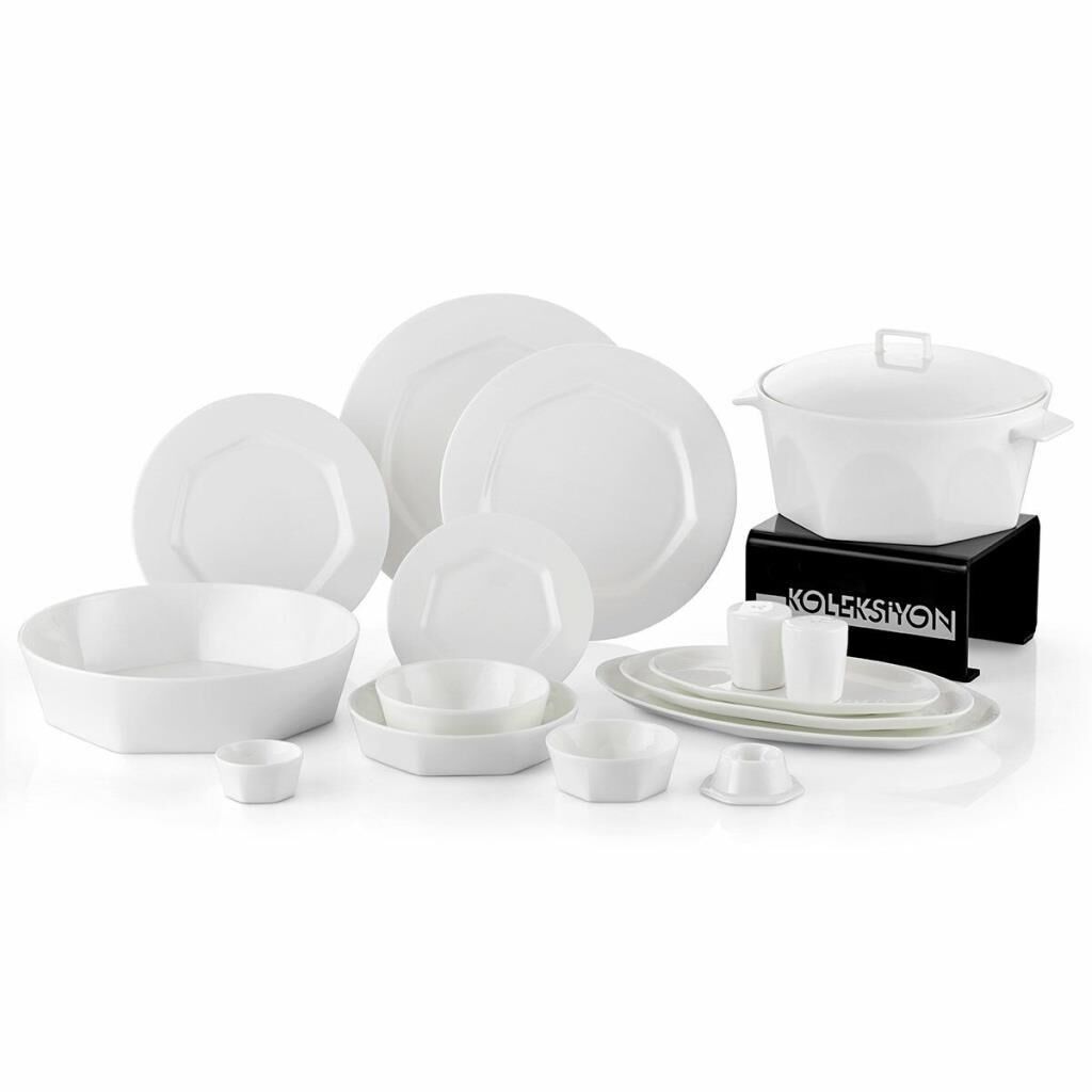 Koleksiyon Mıslına Yemek Takımı 122 Parça Sade 31000035957