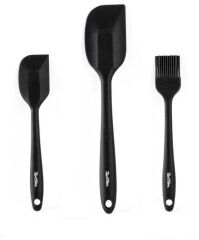 TANTİTONİ FÜME RENKLİ 3 LÜ SİLİKON SPATULA VE FIRÇA SETİ