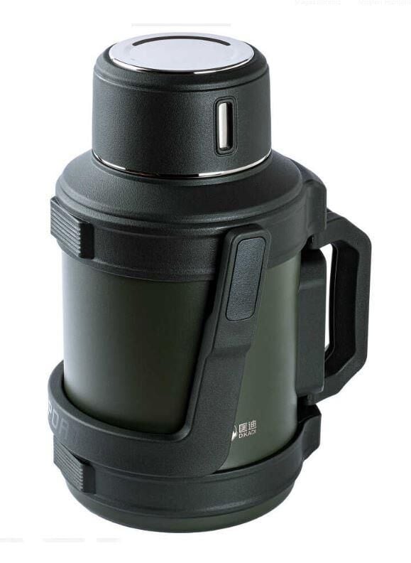 TANTİTONİ OKADI OUTDOOR YEŞİL KULPLU PASLANMAZ ÇELİK TERMOS 3 LİTRE